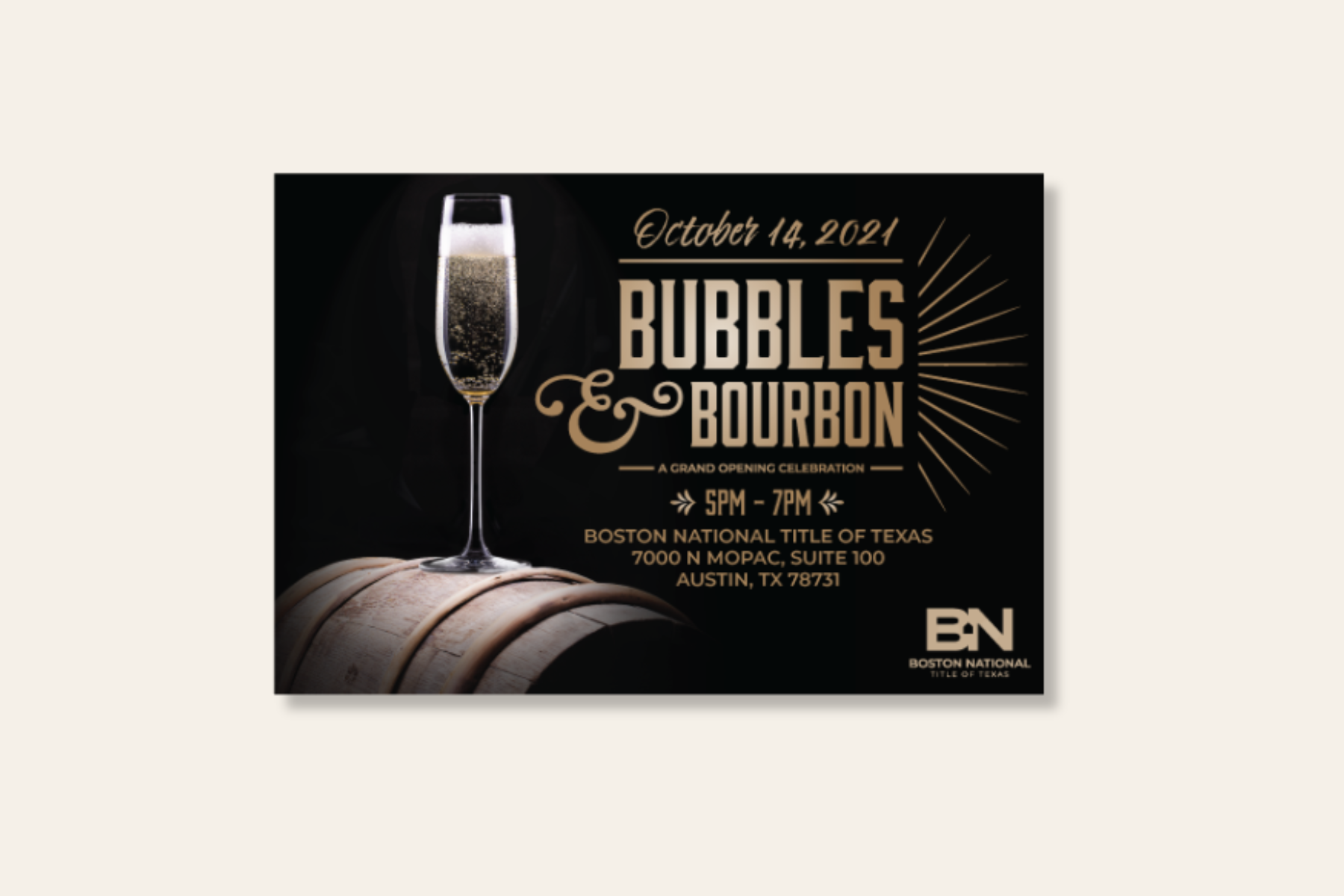 Bubbles and Bourbon