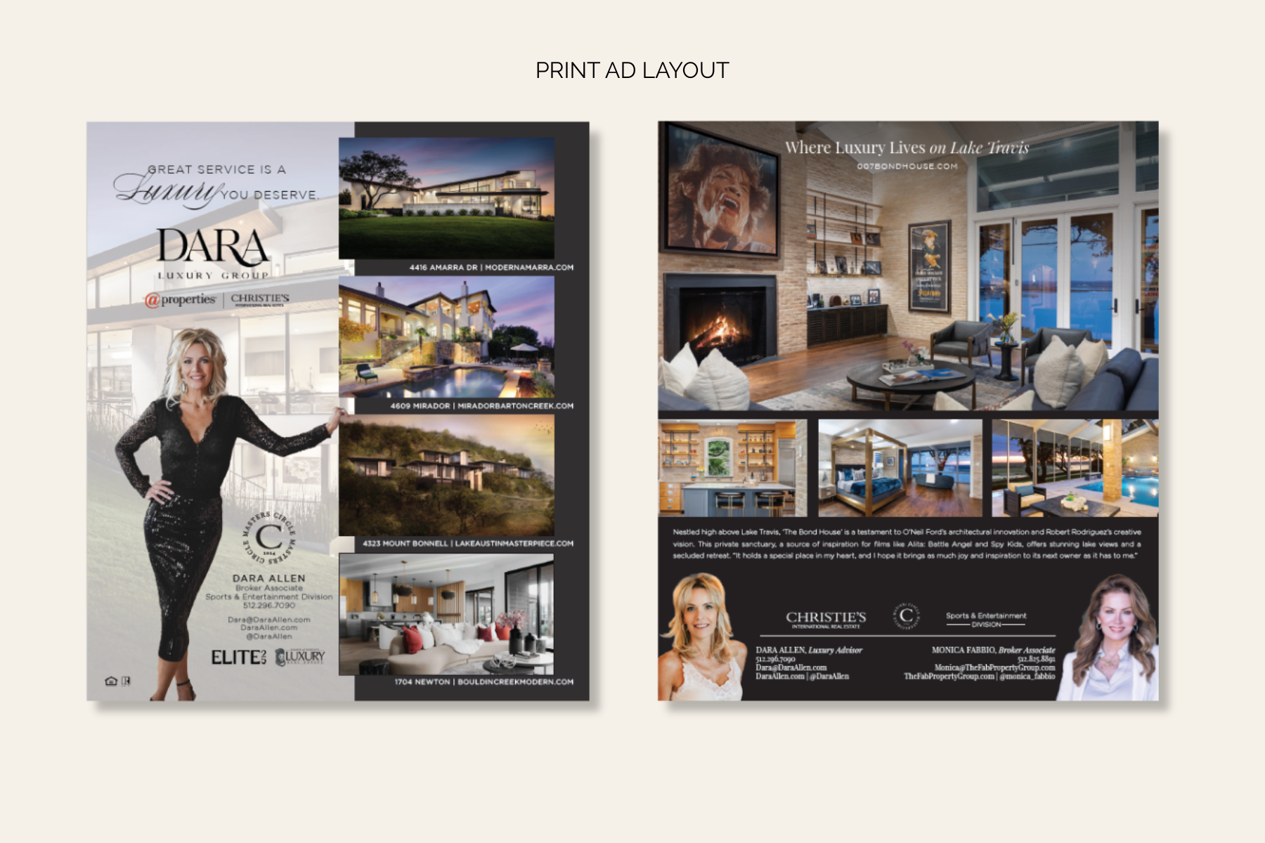 Modern Luxury Print Ads